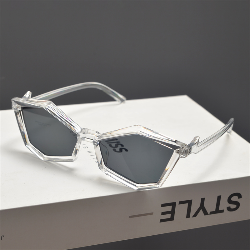 Futuristic Cyberpunk Polygon Diamond Sunglasses for Slim Faces - Unisex Hip-Hop Party Eyewear Futuristic Cyberpunk Polygon Diamond Sunglasses for Slim Faces - Unisex Hip-Hop Party Eyewear