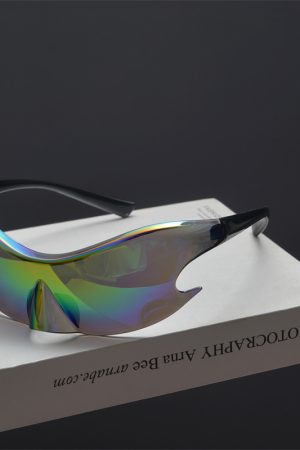 Futuristic Cyberpunk Unisex Retro Street Photography Sunglasses - Quirky Exaggerated Style for Bold Fashion Statements