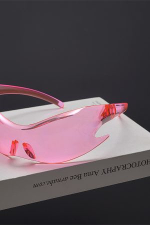 Futuristic Cyberpunk Unisex Retro Street Photography Sunglasses - Quirky Exaggerated Style for Bold Fashion Statements