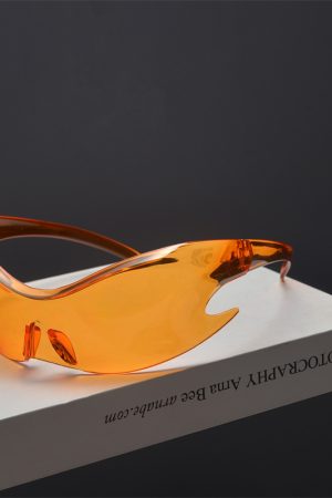 Futuristic Cyberpunk Unisex Retro Street Photography Sunglasses - Quirky Exaggerated Style for Bold Fashion Statements