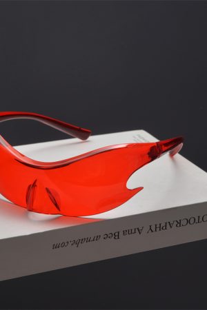 Futuristic Cyberpunk Unisex Retro Street Photography Sunglasses - Quirky Exaggerated Style for Bold Fashion Statements