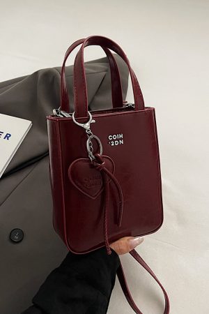 Glossy Phone Bag for Women - Hand-held Minimalist Shoulder Bag, Trendy Summer 2025 Casual Style, Versatile Women's Accessories