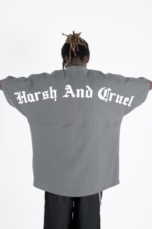 Gothic Large Back Print Logo Loose Fit Pure Cotton Short Sleeve T-Shirt - Y2K Streetwear Style