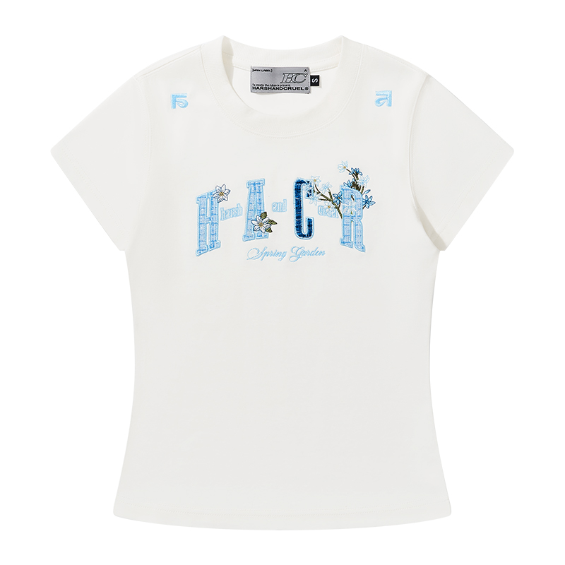 Guava Series Couple Embroidered Patch T-shirt - Casual 90s Style Unisex Tee, Trendy Streetwear for Couples Guava Series Couple Embroidered Patch T-shirt - Casual 90s Style Unisex Tee, Trendy Streetwear for Couples