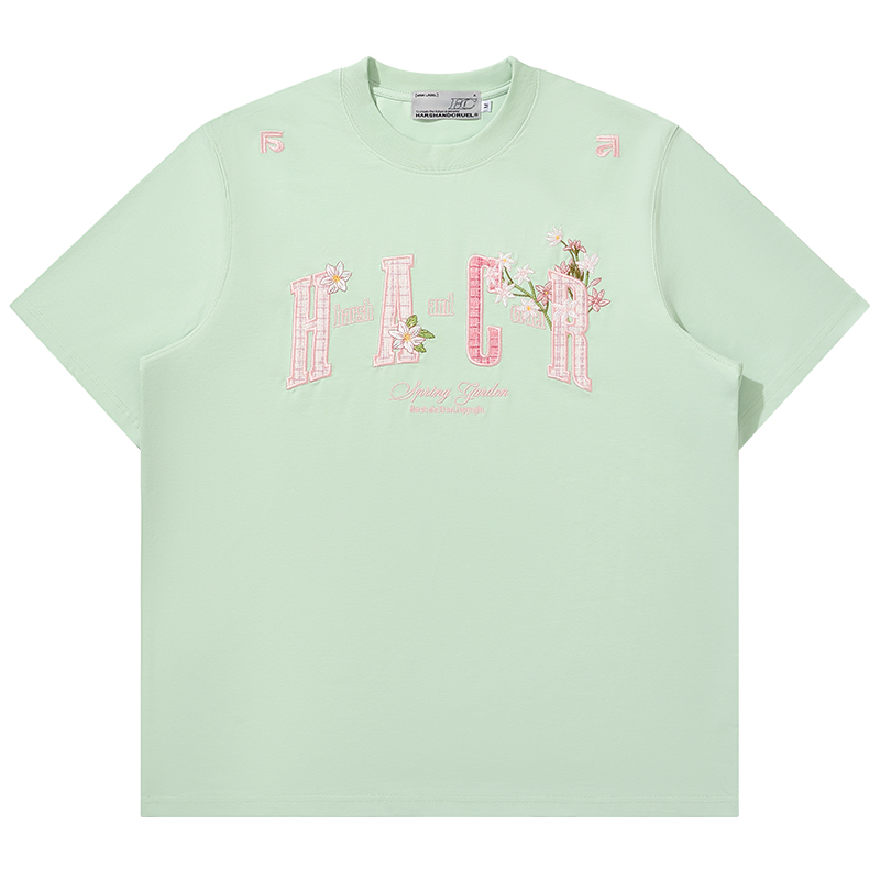 Guava Series Couple Embroidered Patch T-shirt - Casual 90s Style Unisex Tee, Trendy Streetwear for Couples Guava Series Couple Embroidered Patch T-shirt - Casual 90s Style Unisex Tee, Trendy Streetwear for Couples