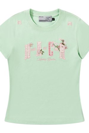 Guava Series Couple Embroidered Patch T-shirt - Casual 90s Style Unisex Tee, Trendy Streetwear for Couples