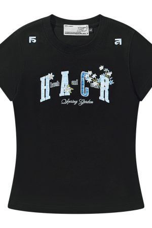 Guava Series Couple Embroidered Patch T-shirt - Casual 90s Style Unisex Tee, Trendy Streetwear for Couples