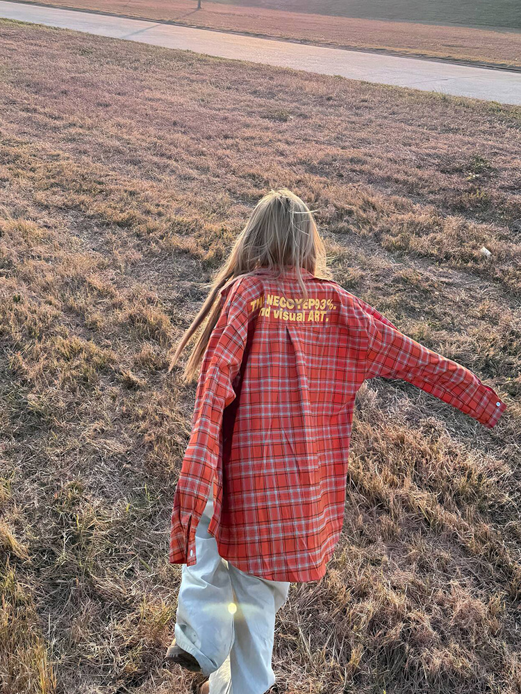 Handmade 2025 Spring Plaid Long Sleeve Shirt Jacket for Unisex - Casual Loose Fit American Style Handmade 2025 Spring Plaid Long Sleeve Shirt Jacket for Unisex - Casual Loose Fit American Style