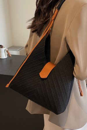 Handwoven Women's Beach Tote Bag - Trendy 2025 Large Capacity Shoulder Bag for Vacation Style