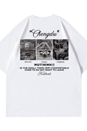 Heavyweight 260g Couple T-shirt for Men, Streetwear Short Sleeve, Summer Loose Fit Plus Size Tee, Trendy 2025 Fashion