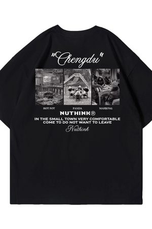 Heavyweight 260g Couple T-shirt for Men, Streetwear Short Sleeve, Summer Loose Fit Plus Size Tee, Trendy 2025 Fashion