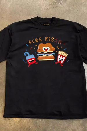 Heavyweight Couples' Loose Short-Sleeve T-Shirt - 260g Pure Cotton, Charitable Design, Unisex, Casual Everyday Wear