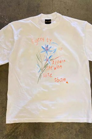 Heavyweight Couple's Loose Short-Sleeve T-Shirt in 260g Pure Cotton - Unisex Charitable Design for Casual 90s Style