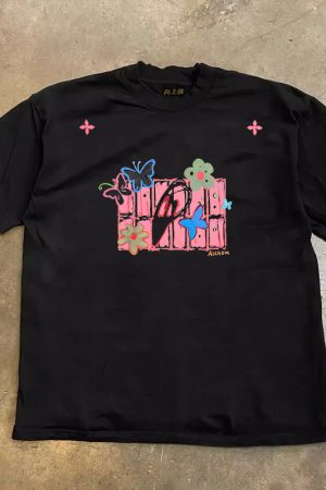 Heavyweight Couple's Loose Short-Sleeve T-Shirt in Pure Cotton - Charitable Design, Casual Streetwear for Men and Women