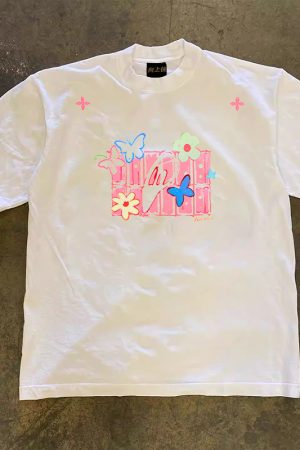 Heavyweight Couple's Loose Short-Sleeve T-Shirt in Pure Cotton - Charitable Design, Casual Streetwear for Men and Women