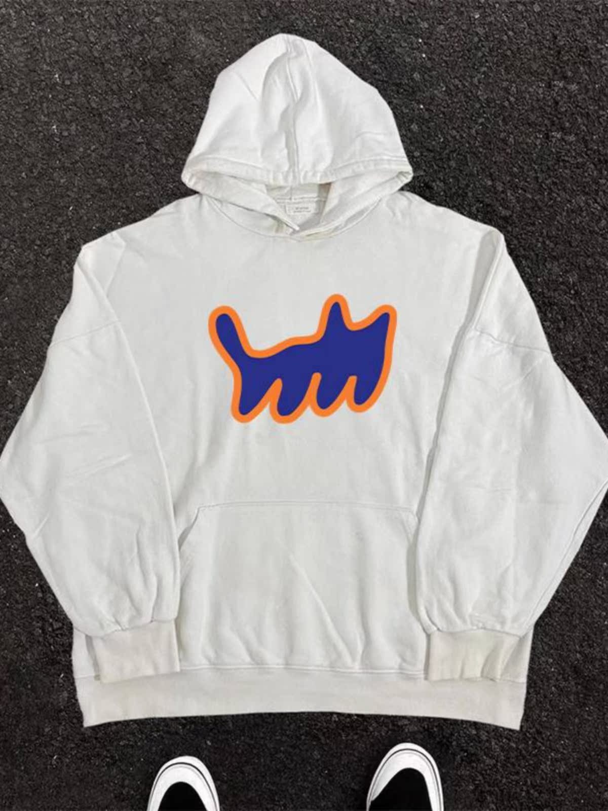 Heavyweight Hooded Sweatshirt with Cartoon Print - 2023 New Style, Loose Fit, Versatile for Students, Casual Streetwear Heavyweight Hooded Sweatshirt with Cartoon Print - 2023 New Style, Loose Fit, Versatile for Students, Casual Streetwear