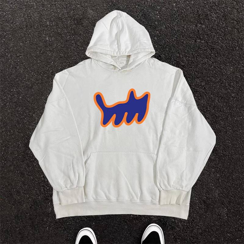 Heavyweight Hooded Sweatshirt with Cartoon Print - 2023 New Style, Loose Fit, Versatile for Students, Casual Streetwear Heavyweight Hooded Sweatshirt with Cartoon Print - 2023 New Style, Loose Fit, Versatile for Students, Casual Streetwear