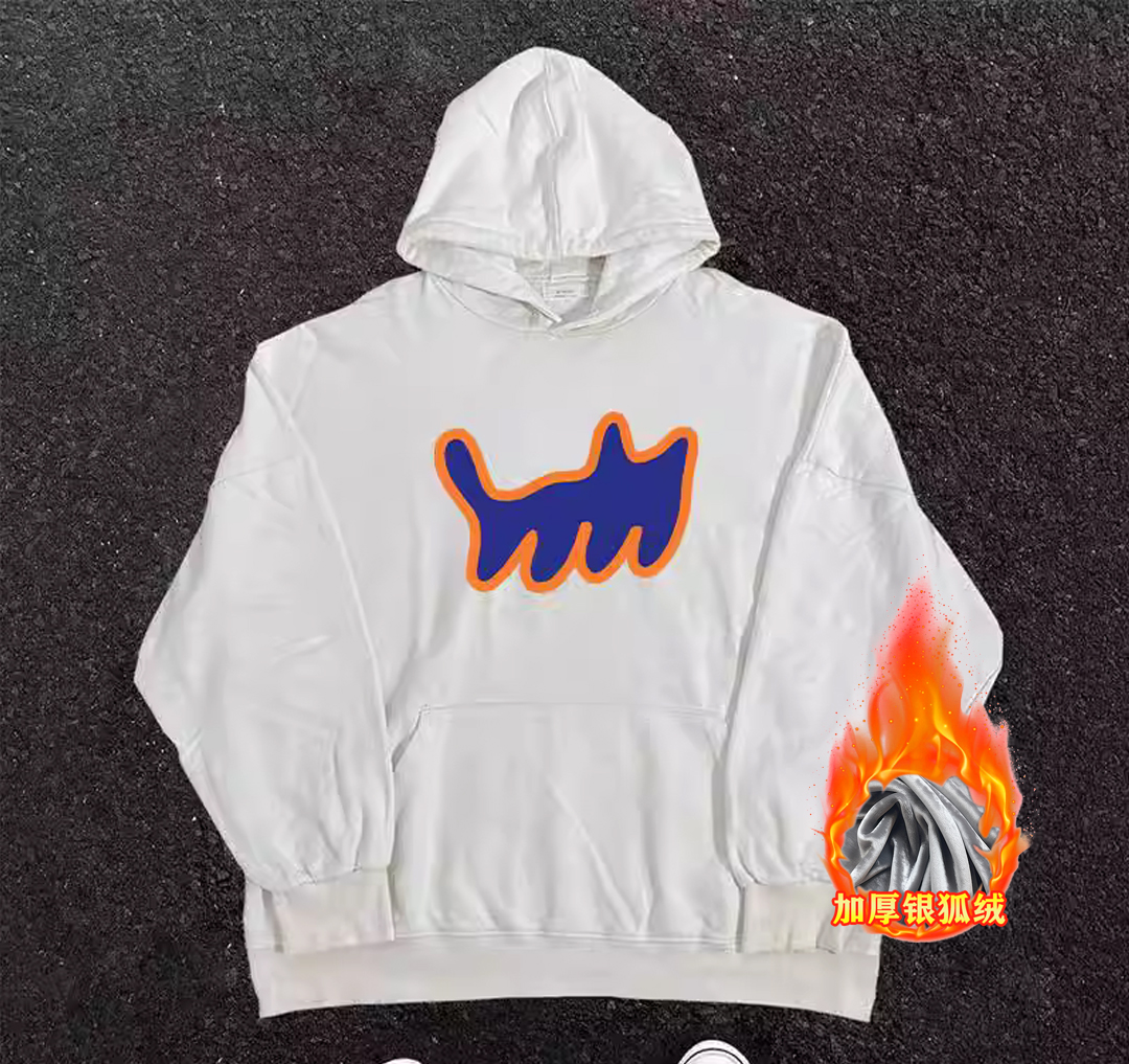 Heavyweight Hooded Sweatshirt with Cartoon Print - 2023 New Style, Loose Fit, Versatile for Students, Casual Streetwear Heavyweight Hooded Sweatshirt with Cartoon Print - 2023 New Style, Loose Fit, Versatile for Students, Casual Streetwear