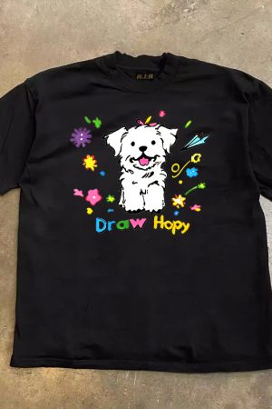 Heavyweight Loose Short-Sleeve T-Shirt for Men and Women - 100% Cotton, Charitable Design, Casual Streetwear Fashion