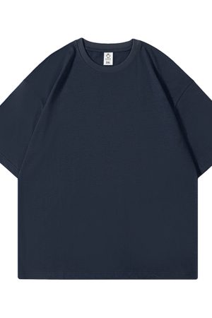 Heavyweight Solid Color Short Sleeve T-Shirt for Men and Women - Plus Size American Streetwear - Summer Casual 2025 Fashion