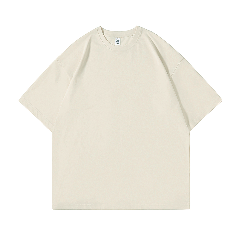 Heavyweight Solid Color Short Sleeve T-Shirt for Men and Women - Plus Size American Streetwear - Summer Casual 2025 Fashion Heavyweight Solid Color Short Sleeve T-Shirt for Men and Women - Plus Size American Streetwear - Summer Casual 2025 Fashion