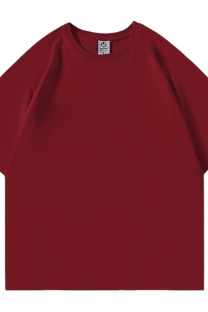 Heavyweight Solid Color Short Sleeve T-Shirt for Men and Women - Plus Size American Streetwear - Summer Casual 2025 Fashion