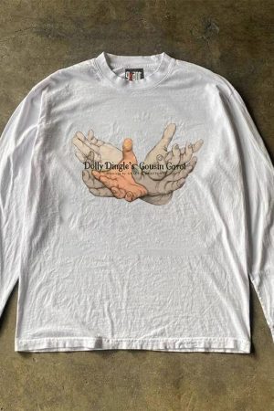 Heavyweight Unisex Long Sleeve T-Shirt for Charity - Hip-Hop Niche Design, Couple Style, 280g Cotton, Streetwear Fashion