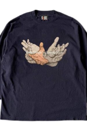 Heavyweight Unisex Long Sleeve T-Shirt for Charity - Hip-Hop Niche Design, Couple Style, 280g Cotton, Streetwear Fashion