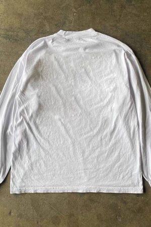 Heavyweight Unisex Long Sleeve T-Shirt for Charity - Hip-Hop Niche Design, Couple Style, 280g Cotton, Streetwear Fashion