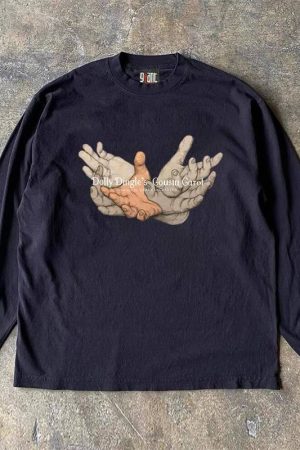 Heavyweight Unisex Long Sleeve T-Shirt for Charity - Hip-Hop Niche Design, Couple Style, 280g Cotton, Streetwear Fashion