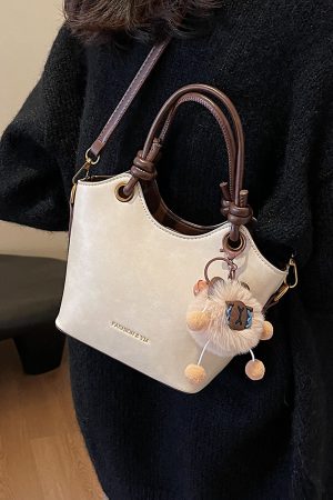 High-End Retro Bucket Handbag for Women - Versatile Textured Crossbody & Shoulder Bag for Summer 2025 Fashion