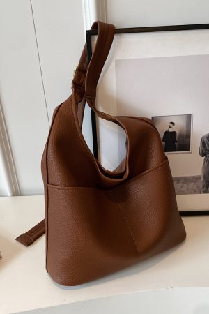 High-End Versatile Bucket Bag for Women - Retro Shoulder Tote with Large Capacity for Spring/Summer 2025 Fashion