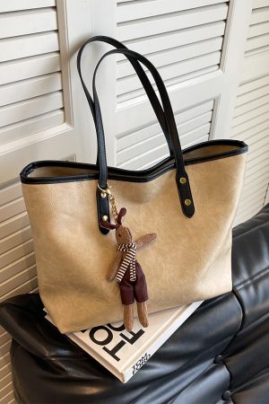 High-End Women's Large Capacity Shoulder Bag - Stylish Spring Summer Commuting Tote for 2025 Fashion