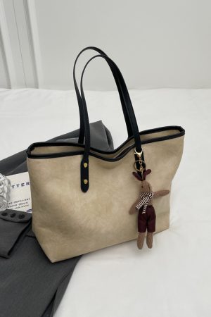 High-End Women's Large Capacity Shoulder Bag - Stylish Spring Summer Commuting Tote for 2025 Fashion