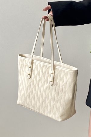 High-End Women's Large Capacity Tote Bag for Classroom & Commuting - Versatile Handheld & Shoulder Bag