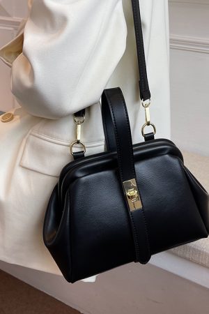 High-End Women's Textured Shell Handbag - Retro Crossbody Bag for Spring Summer 2025 Fashion