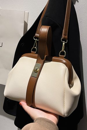 High-End Women's Textured Shell Handbag - Retro Crossbody Bag for Spring Summer 2025 Fashion