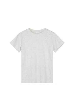 High Street Solid Color Short-Sleeve T-Shirt for Men and Women, Retro Straight Shoulder Small Collar, Fitted Y2K Style Top