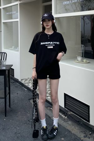 High Waist Black Denim Shorts for Women - Versatile Slim Fit Summer Hot Pants 2025, Y2K Style