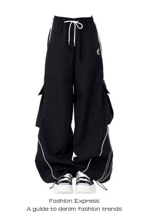 High-Waisted Loose Wide-Leg Wine Red Casual Work Pants for Women - Autumn Winter 2025 High Street Fashion