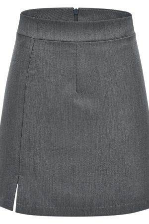High-Waisted Split Bodycon Skirt for Women - Sexy A-Line Short Skirt in European & American Style, Anti-Exposure Design