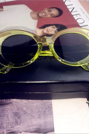 Hip-Hop Style Oval Sunglasses Inspired by Burijie Bridge and G-Dragon – Trendy Alien Glasses for Y2K Fashion Lovers