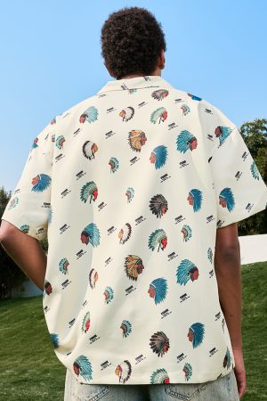 Ice Silk Cool Feel Hawaiian Short Sleeve Floral Shirt - Vintage Unisex 2025 Summer Style, Floral Print, Relaxed Fit, Tropical Vibes