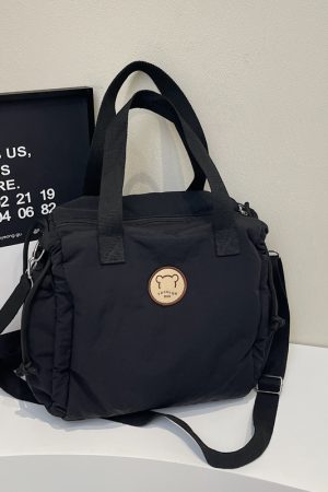 Japanese Harajuku Large-Capacity Canvas Tote Bag for Women - Simple 2025 Student Shoulder Bag for Commuting and Everyday Use