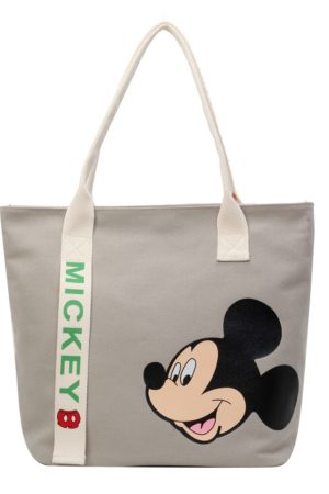 Japanese-Style Cartoon Single-Shoulder Canvas Tote Bag for Women â€“ Versatile, Large Capacity, Perfect for Students and Commuting