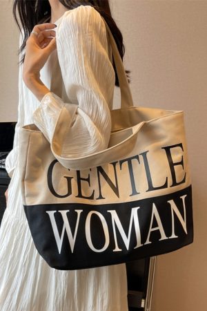 Japanese Style Large Capacity Canvas Tote Bag for Women - Versatile Casual Mommy Shoulder Bag for Class and Commuting