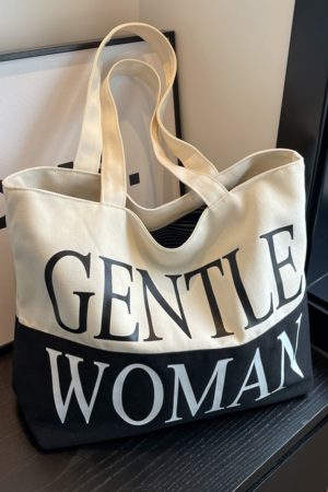 Japanese Style Large Capacity Canvas Tote Bag for Women - Versatile Casual Mommy Shoulder Bag for Class and Commuting