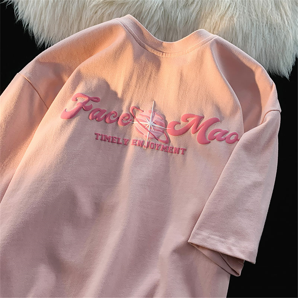 Japanese-Style Minimalist Cotton Short-Sleeve T-Shirt for Men and Women, Plus Size, Loose-Fitting Unisex Couple Top Japanese-Style Minimalist Cotton Short-Sleeve T-Shirt for Men and Women, Plus Size, Loose-Fitting Unisex Couple Top