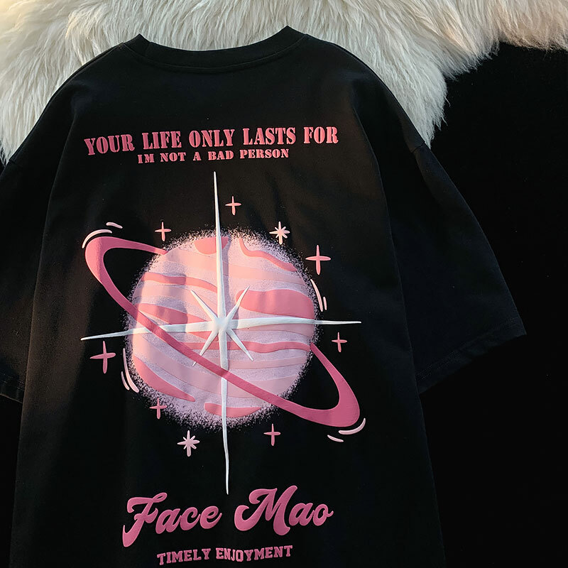 Japanese-Style Minimalist Cotton Short-Sleeve T-Shirt for Men and Women, Plus Size, Loose-Fitting Unisex Couple Top Japanese-Style Minimalist Cotton Short-Sleeve T-Shirt for Men and Women, Plus Size, Loose-Fitting Unisex Couple Top