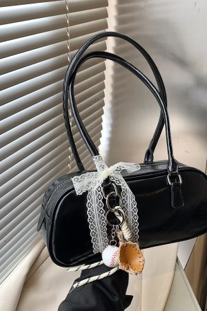 Korean Ballet-Style Underarm Bowling Bag - Women's Shoulder Bag for Spring/Summer 2025 Fashion Trend